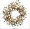 Christmas Ball Wreath Golden Ornament Wreath Decoration for Christmas Festival Celebration Front Door Home Party Decors Shatterproof Hanging Ornament Wreath